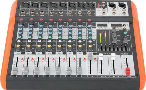 MX802 Ibiza Sound analogový mix. pult