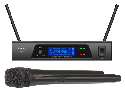 UHF10A  Ibiza Sound bezdrátový mikrofon